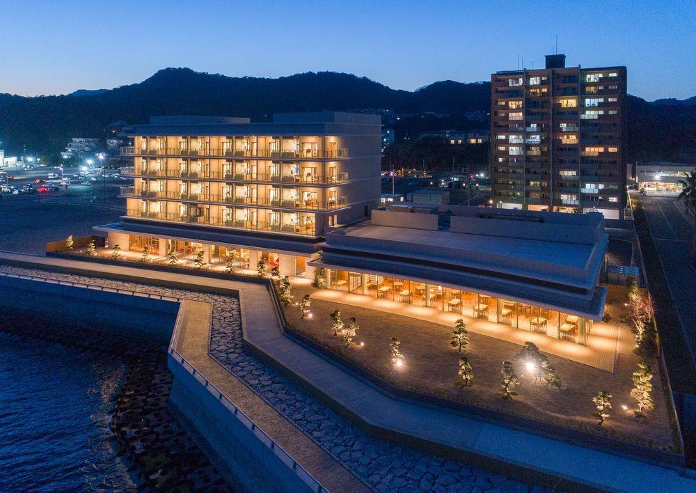 Готель Shimonoseki Onsen Kaze No Umi Екстер'єр фото